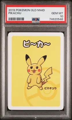 2019 Pokemon Japanese Old Maid (Series 1) - Pikachu PSA 10 GEM MINT - Image 3