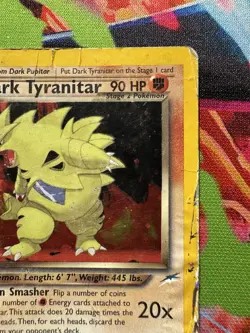 Dark Tyranitar 11/105 Neo Destiny [Rare/Holo] Vintage Pokemon- Damage HP - Image 2