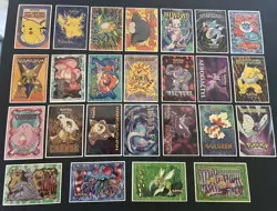 Vintage Pokemon Sticker Lot 1999 Rare Lot of 25 New Unused Stickers - Image 1