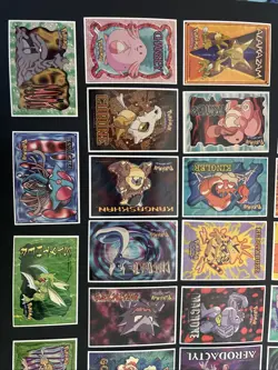 Vintage Pokemon Sticker Lot 1999 Rare Lot of 25 New Unused Stickers - Image 5