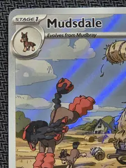 Mudsdale 175/162 S&V Temperal Forces Pokemon Illustration Rare Mint Condition - Image 2