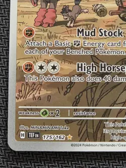 Mudsdale 175/162 S&V Temperal Forces Pokemon Illustration Rare Mint Condition - Image 5