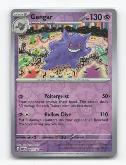 Pokemon TCG - Gengar 094/165 Near Mint Rare 151 Reverse Holo - Image 1