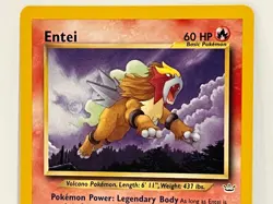 Vintage 2001 Pokemon TCG Neo Revelation NAME ENTEI Rare 17/64 LP English, Unltd - Image 2