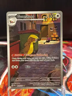 Pokemon Gumshoos 153/132 Me01 Mega Evolution Illustration Rare Holo 100HP - Image 1