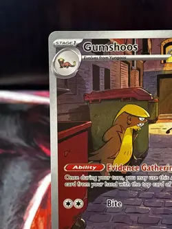 Pokemon Gumshoos 153/132 Me01 Mega Evolution Illustration Rare Holo 100HP - Image 3
