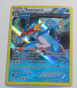 Swampert (Alpha) 36/160 XY - Primal Clash Holo Pokemon - Image 1