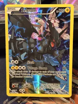Pokemon TCG Zekrom XY76 Full Art Promo Holo Basic XY 2015 - MP - Image 1