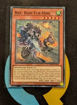BPRO-EN017 Rex, Ride Fur Hire Super Rare 1st Edition YuGiOh - Image 1