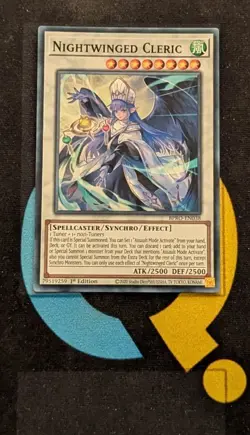 BPRO-EN038 Nightwinged Cleric Super Rare 1st Edition YuGiOh - Image 1