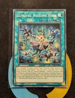 BPRO-EN056 Elfnotes: Welcome Home Super Rare 1st Edition YuGiOh - Image 1