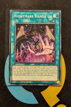 BPRO-EN068 Nightmare Hands Super Rare 1st Edition YuGiOh - Image 1