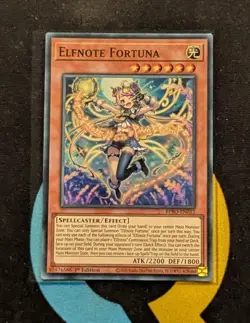 BPRO-EN012 Elfnote Fortuna Super Rare 1st Edition YuGiOh - Image 1
