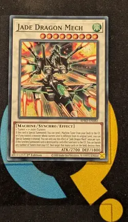 BPRO-EN082 Jade Dragon Mech Super Rare 1st Edition YuGiOh - Image 1