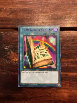Yugioh Toon Table Of Contents LDS1-EN069 - Ultra Rare BLUE - NM - Image 1