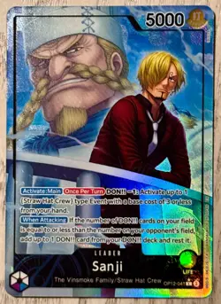 Sanji OP12-041 Alternate Art Leader One Piece Legacy of the Master NM - Image 1