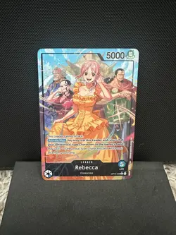 One Piece TCG English OP15-039 Rebecca Leader Alt Art Parallel - Image 1