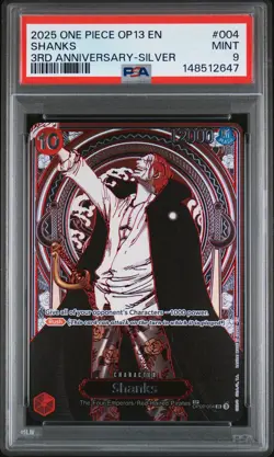 Shanks One Piece Op13-Carrying On His Will 004 NM PSA 9 - Image 1