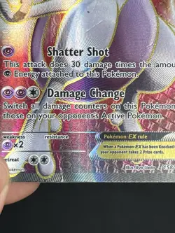 Pokemon Mewtwo EX 158/162 Breakthrough Full Art Ultra Rare Holo Card - Image 4