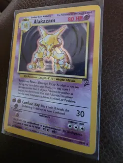 Pokemon Alakazam 11/130 Base Set 2 Holo Rare Psychic 2000 English - GRADING POT - Image 3