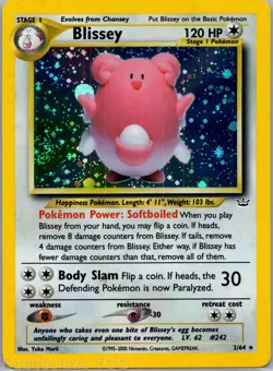 Blissey 2/64 Holo Rare Neo Revelation Pokemon NM - Image 1