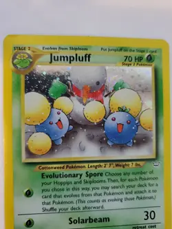 Jumpluff Neo Holo Pokemon Card Base WOTC NM + U - Image 3