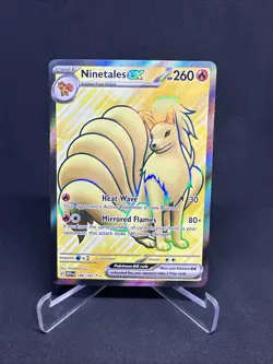 Pokemon TCG Scarlet & Violet 151 Ninetales ex 186/165 Full Art Ultra Rare Card - Image 1