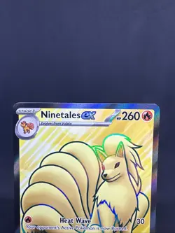 Pokemon TCG Scarlet & Violet 151 Ninetales ex 186/165 Full Art Ultra Rare Card - Image 3
