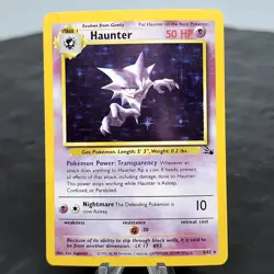 Haunter 6/62 Fossil Holo Rare Pokemon WOTC Unlimited NM/LP Vintage TCG 1999 - Image 1