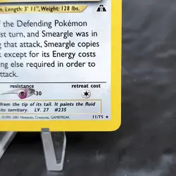 Smeargle 11/75 Neo Discovery Holo Rare Pokemon Card TCG Vintage WOTC 2001 ⭐ - Image 5