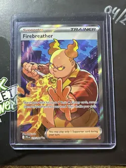 Firebreather Ultra Rare 119/094, Phantasmal Flames, Full Art Holo, Pokemon TCG - Image 3