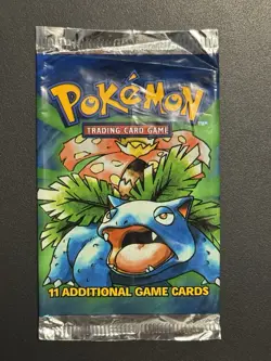 Pokemon Base Set Booster Pack Wrapper EMPTY Venusaur 1999 - Image 1