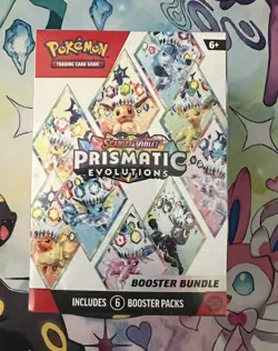 Pokemon Scarlet & Violet Prismatic Evolutions Booster Bundle Sealed - Image 1