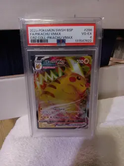 2023 POKEMON SWSH BSP FA/PIKACHU BMAX VRZ COLL-PIKACHU VMAX PSA 4 - Image 1