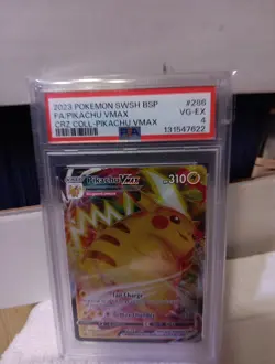 2023 POKEMON SWSH BSP FA/PIKACHU BMAX VRZ COLL-PIKACHU VMAX PSA 4 - Image 4