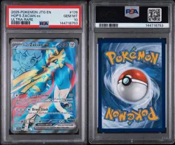 2025 POKEMON JTG EN-JOURNEY TOGETHER ULTRA RARE #176 HOP'S ZACIAN EX PSA 10 - Image 3