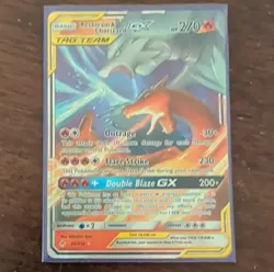 Pokemon Reshiram & Charizard GX TAG TEAM Ultra Rare Holo 20/214 Unbroken Bonds - Image 5
