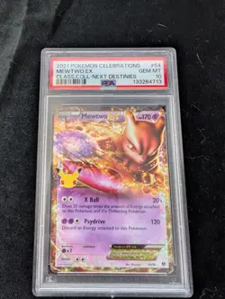 2021 Pokemon Celebrations Mewtwo EX Next Destinies #54 Gem Mint PSA 10 - Image 1