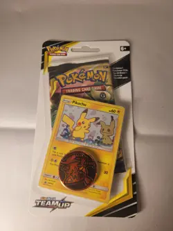 GALAXY SWIRL Pokemon TCG Sun Moon Team Up Blister Pack (Pikachu) SEALED - Image 2