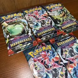 (Lot of 5) Pokemon Scarlet & Violet: Twilight Masquerade Booster Pack - Image 2
