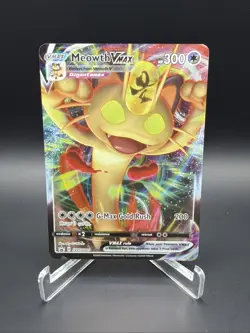 2020 Pokemon Sword & Shield MEOWTH VMax SWSH005 Black Star Promo - Image 1
