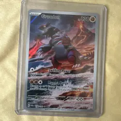 Pokemon TCG Groudon Illustration Rare Paradox Rift 199/182 - Image 1