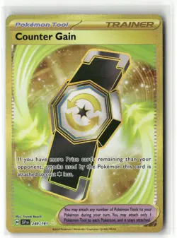 Pokemon Counter Gain 249/191 Holofoil SV08: Surging Sparks Hyper Rare - Image 1