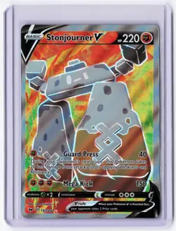 Stonjourner V 193/202 Ultra Rare Sword & Shield Pokemon Holo Near Mint - Image 1