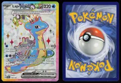 Lapras ex 158/142 Ultra Rare Stellar Crown Pokemon - PQ - Image 3