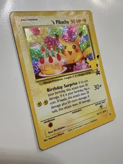 ​Pokemon Birthday Pikachu 24/53 - Celebrations - Holo Rare NM (Pack Fresh) - Image 3