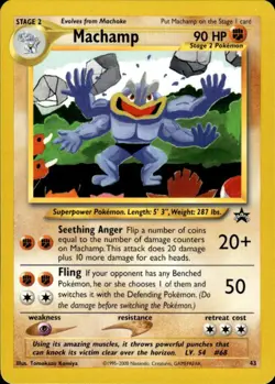 Pokemon Machamp 43 Wizards Black Star Promos Promo Near Mint - Image 1