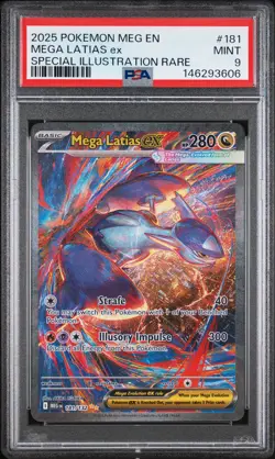 2025 POKEMON MEG EN-MEGA EVOLUTION #181 MEGA LATIAS EX PSA 9 - Image 1