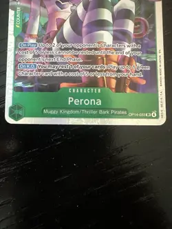 Perona OP14-033 SR The Azure Sea's Seven One Piece English NM - Image 2