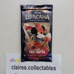🌟 3 x THE FIRST CHAPTER Lorcana Booster Packs ART SET Disney TCG NEW SEALED 🌟 - Image 2
